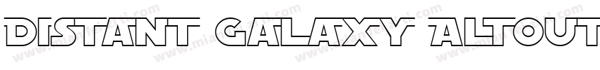 Distant Galaxy AltOutline字体转换